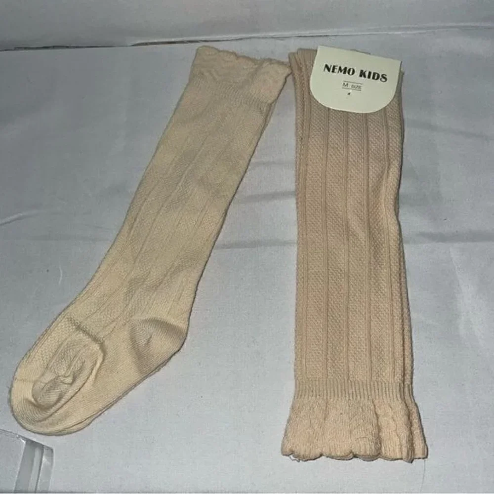 Nemo Kids Socks Toddler Knee High Boot Ribbed Knit Solid Socks Uniform Pull on